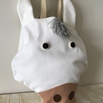 ユニコーンみたいな銀髪のお馬さんバッグ