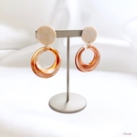夏♡べっ甲フープピアス・イヤリング
