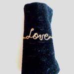 《再販》イニシャル love ネーム リング 14kgf