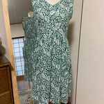 麻のワンピース