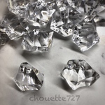 【10個入】ice アクリルパーツ クリア アイスロック 変形【0011】