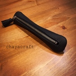 【black】シュランケンカーフで仕立てたふっくらもちもちスマートペンケース