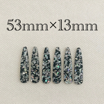 importアクリルプレートチャーム シルバー 6個入