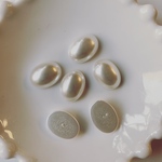 再販無し◆ デッドストック 15mm パール カボション 