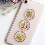 ゴールドフレームのフラワーiPhoneケース / 押し花ケース 〈iPhoneXR/iPhoneXs/iPhoneX/iPhone8/iPhone7/iPhone6s/iPhone6〉