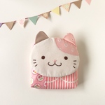 ふんわり☆ねこさん　移動ポケット　さくらんぼさん