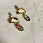 vintageアイリスイヤリング