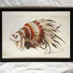 両面A3ポスター Indian ferret. フェレット