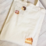 Cafe-sweets☆羊毛刺繍トート〜オレンジタルト🍊
