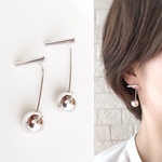 スティックフックピアス◆シルバー×メタルシルバーキャッチ
