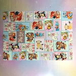 デザインペーパー♡A4サイズ    縦横OK  切手型 レトロアニマル  ♡10枚セット  