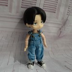 オビツ11 アウトフイット  やんちゃサロペセット(サロペ+タンクトップ)
