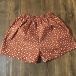 SALE110㎝ブラウンドット柄キュロット
