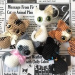 【送料無料】選べる♪ぺったんこ猫🎀あみぐるみ