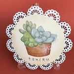 w様オーダー品 ＊トールペイント＊ レースウッド（多肉植物）