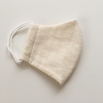 (M22) 大人用 立体マスク 生成り (カス残り生地)