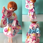 22cmドール、ゆかたドレス[No.80]