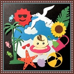 海水浴 B（アルバム クラフト / スクラップブッキング）