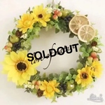 【再々再販】夏色♡ひまわりフレッシュSummerリース*・゜゜・*:.。..。.:*