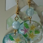 花のレジンピアス⑮