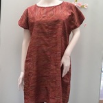 紬のワンピース　着物リメイク　