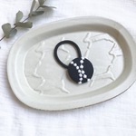 tambourine/navy ヘアゴム＊大(40mm)