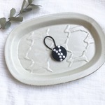 tambourine/navy ヘアゴム＊中(30mm)