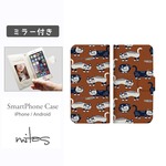 クスグルジャパン (マチルダさん) ミラー付 ベルトあり 手帳型 全機種対応 スマホケース iPhone Xperia AQUOS Galaxy  [mset-39383181]