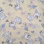 【SALE！30％OFF】ヴィンテージファブリック　 犬のお花