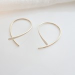 ゴールド シンプル フープピアス アメリカンピアス