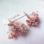 かすみ草×スターチス❁ピアス/イヤリング 