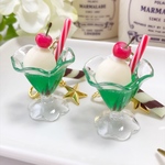 クリームソーダキーホルダー（グリーン）