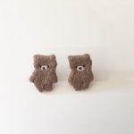 (ピアス/pierce)くまの子ピアス/ブラウン