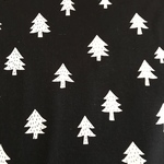 コットン オックス 【tree】ブラック 綿 生地
