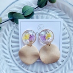 ウッドピアス🌼