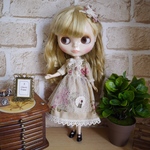 ブライス＊リカちゃん＊ワンピース&髪飾り