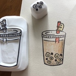 【受注生産】タピヨコはんこ（タピオカ）
