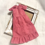リカちゃん 服 《送料無料》ティアードワンピース ピンク