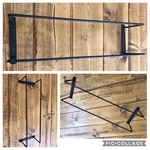 〓栄町工房〓 アイアンハンガー Rダブル / 送料込み サイズオーダー可