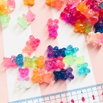 可愛い❤︎レインボー ハリボーグミ  くまパーツ 25個