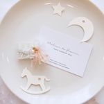 for Baby &kids *kirakira sweets clip【両フリル yellow】