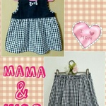 値下げ！親子セット☆乙女のサマーギンガムワンピース