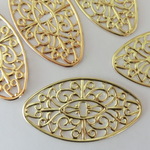 2.7cm×5cm   楕円透かしパーツ      10枚