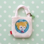 ミニミニトートバッグ：クマちゃん　オビツ11 プチブライス