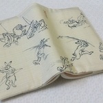 ブックカバー　文庫用　鳥獣戯画・3