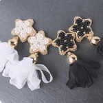 ビーズ刺繍 チタンピアス イヤリング
