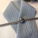 303半襟&帯留め付き帯締め 洗える 化繊✨ラビット