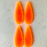 Neon Orange Drop Pendant Tops