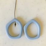 Matte Blue Geometric Pentagon Parts