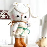 sale ¥1000off 「フェルト仕立ての白うさぎちゃん♪」